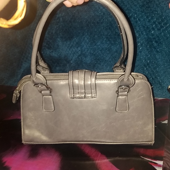 Grey Metallic Satchel - Picture 2 of 10